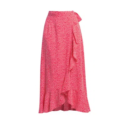 Rumour London Women's Stella Ruffled Wrap Skirt In Red
