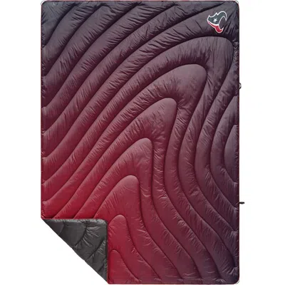 Rumpl Original Houston Texans Quilted Recycled Polyester Blanket In Burgundy