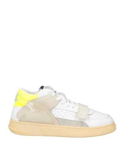 Run Of Man Sneakers Beige Size 8 Leather