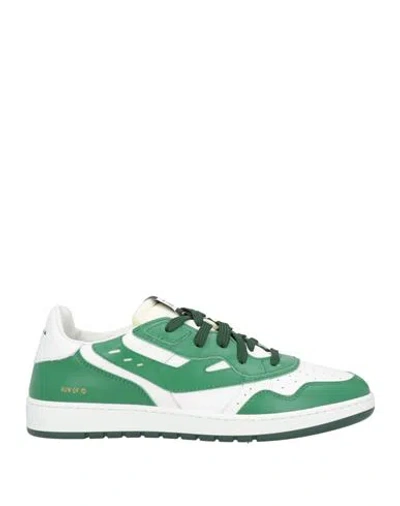 Run Of Man Sneakers Green Size 9 Leather