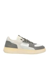 Run Of Man Sneakers Grey Size 9 Leather In Gray