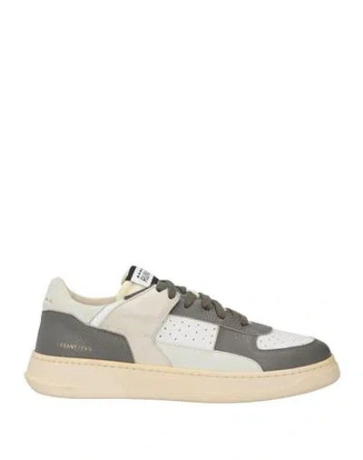 Run Of Man Sneakers Lead Size 9 Leather In Grey