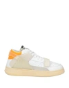 Run Of Man Sneakers Light Grey Size 9 Leather In Grey