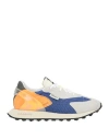 Run Of Man Sneakers Light Grey Size 9 Leather, Textile Fibers