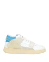 RUN OF RUN OF MAN SNEAKERS WHITE SIZE 9 LEATHER