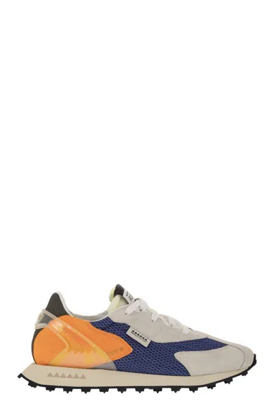 Run Of Piuma - Sneakers In Blu/orange