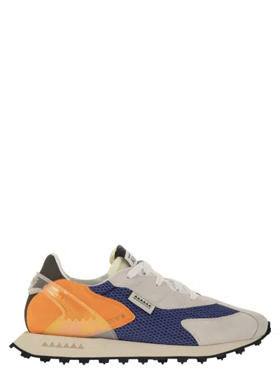 Run Of Piuma - Sneakers In Blu/orange