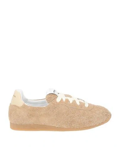 Run Of Woman Sneakers Beige Size 7 Leather In Neutral