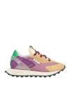 Run Of Woman Sneakers Camel Size 8 Leather, Textile Fibers In Beige