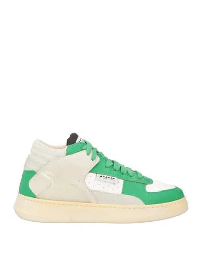 Run Of Woman Sneakers Green Size 8 Leather In Multi