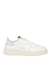 Run Of Woman Sneakers Ivory Size 7 Leather, Textile Fibers In White