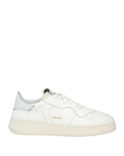 Run Of Woman Sneakers Ivory Size 6 Leather, Textile Fibers In White