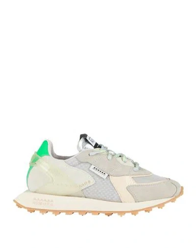Run Of Woman Sneakers Light Grey Size 9 Leather, Textile Fibers In Gray