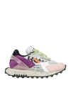 Run Of Woman Sneakers Light Pink Size 8 Leather, Textile Fibers In Multi