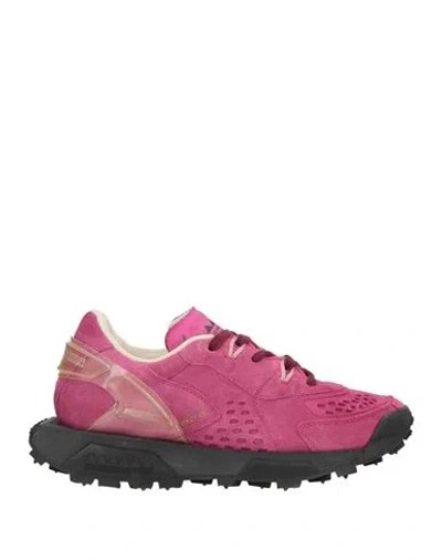 Run Of Woman Sneakers Mauve Size 6 Leather, Textile Fibers In Purple