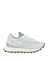 Run Of Woman Sneakers Sky Blue Size 8 Leather, Textile Fibers