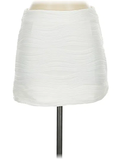 Pre-owned Runaway Casual Skirt In White