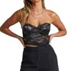 Runaway Celeste Bustier In Black In Black