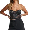 Runaway Celeste Bustier In Black In Black