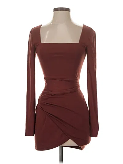 Pre-owned Runaway Cocktail Dress In Burgundy