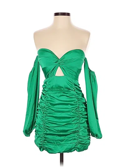 Pre-owned Runaway Cocktail Dress In Green