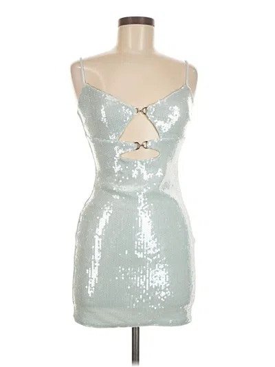 Pre-owned Runaway Cocktail Dress In Silver