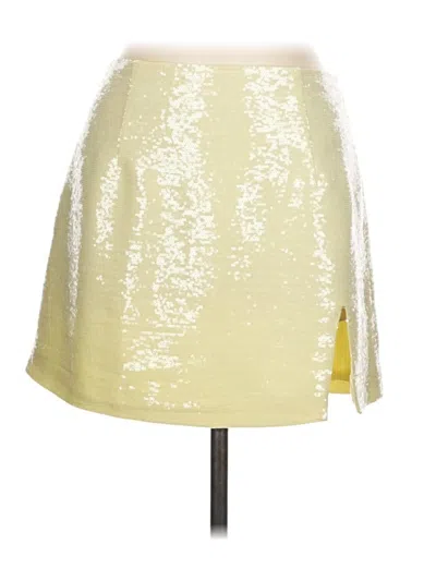 Pre-owned Runaway Formal Skirt In Yellow