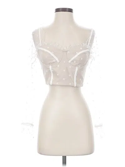 Pre-owned Runaway Long Sleeve Blouse In Ivory