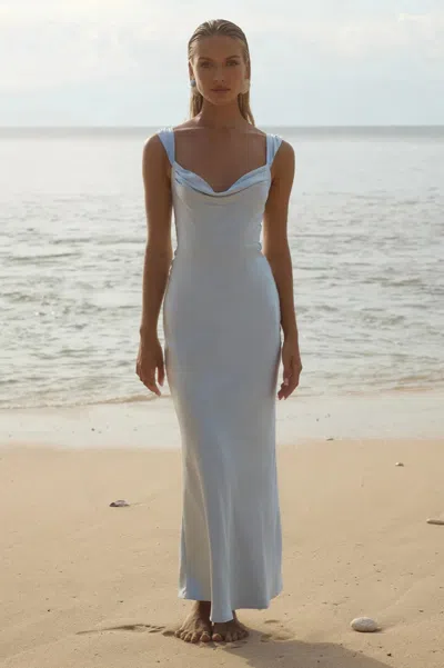 Runaway Margot Maxi Dress In Blue