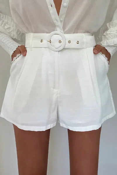 Runaway Marina Buckle Short In White