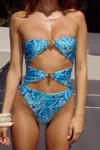 Runaway Reef One Piece Swimsuit In Azuri Blue In Blue