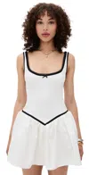 Runaway The Label Adaline Mini Dress White In White
