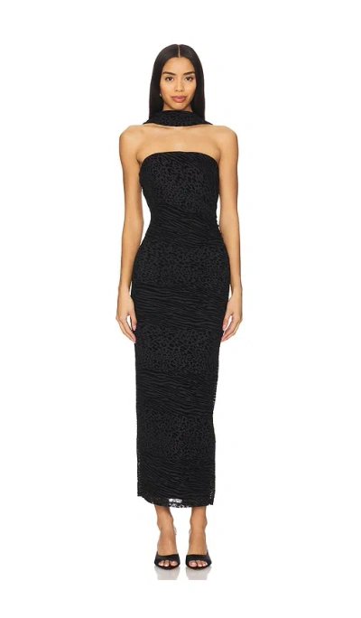 Runaway The Label Alessi Midi Dress In Black