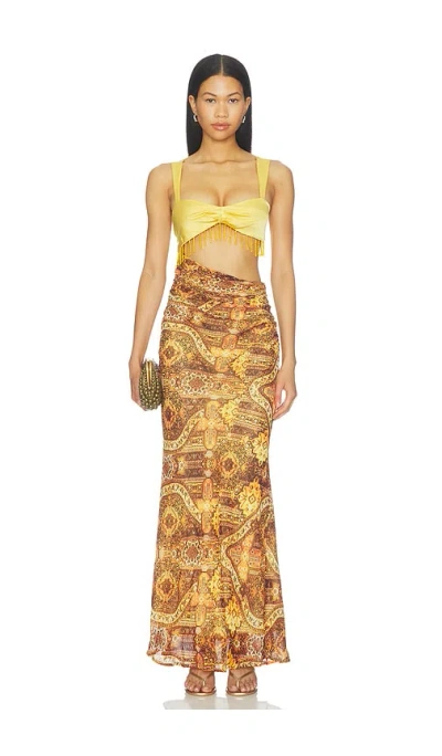 Runaway The Label Alzona Cutout Maxi Dress In Multi