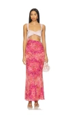 Runaway The Label Alzona Maxi Dress In Pink