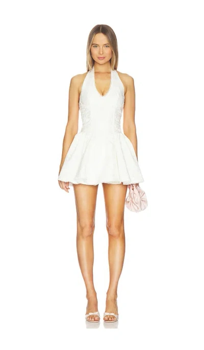 Runaway The Label Amity V- Neck Corset Mini Dress In White