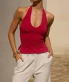 Runaway The Label Andie Top In Red