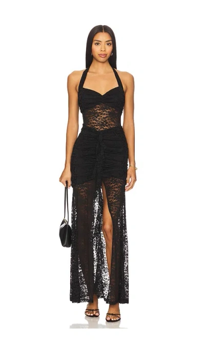 Runaway The Label Annika Maxi Dress In Black