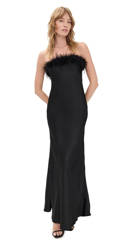 Runaway The Label Ariana Strapless Maxi Dress Black