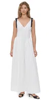 Runaway The Label Ariarne Maxi Dress White In White