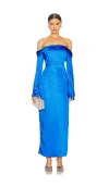 Runaway The Label Arielle Maxi Dress In Cobalt