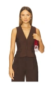 Runaway The Label Arla Vest In Brown