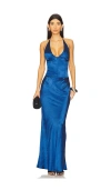 Runaway The Label Asada Maxi Dress In Blue