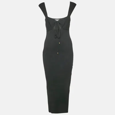 Runaway The Label Black Knit Cut-out Maxi Dress