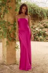 Runaway The Label Celeste Maxi Dress - Magenta