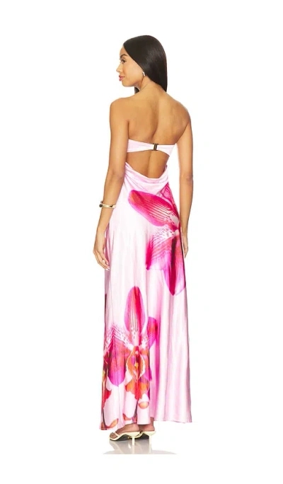 Runaway The Label Celeste Maxi Dress In Pink