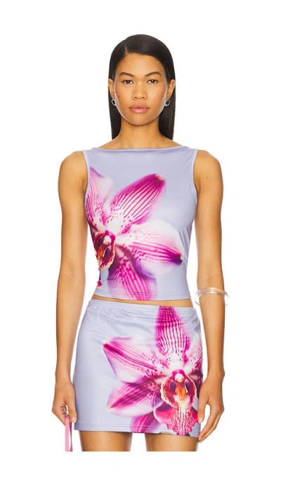 Runaway The Label Celeste Top In Orchid Iris