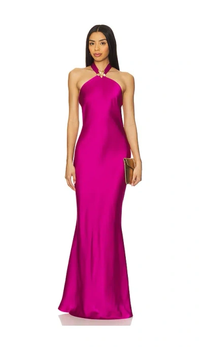 Runaway The Label Chara Maxi Dress In Rose