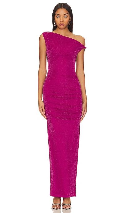 Runaway The Label Chyna Dress In Plum