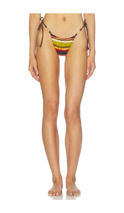 Runaway The Label Cuba Side Tie Bikini Bottom In Orange